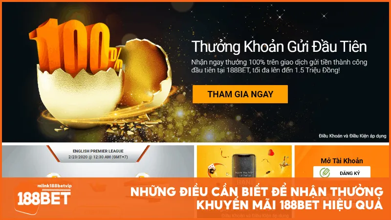 Những điều cần biết để nhận thưởng khuyến mãi 188BET hiệu quả