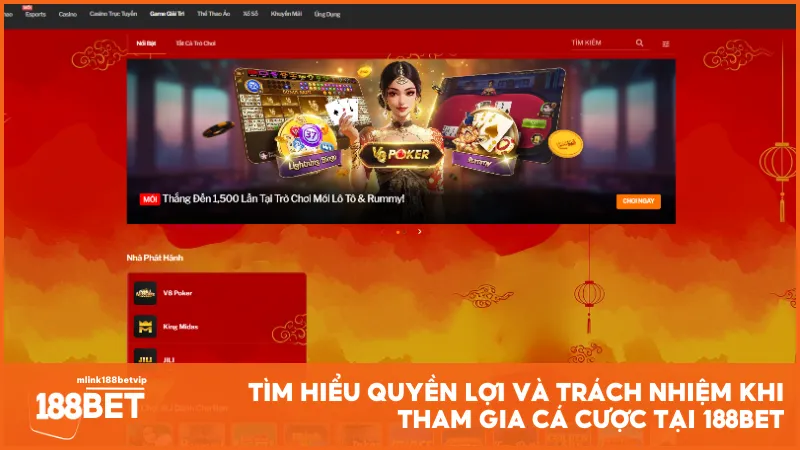 Tìm hiểu quyền lợi và trách nhiệm khi tham gia cá cược tại 188BET