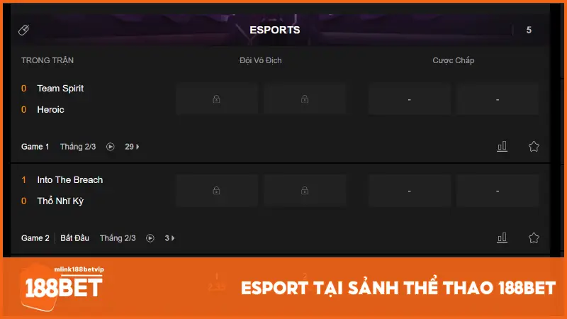 Esport tại Thể Thao 188BET