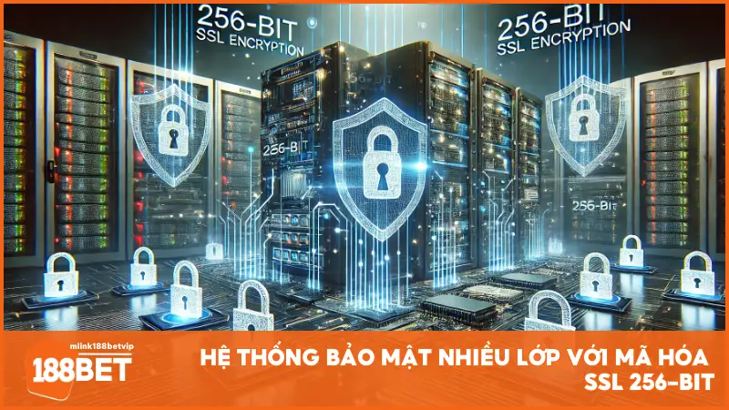 Hệ thống bảo mật nhiều lớp với mã hóa SSL 256-bit