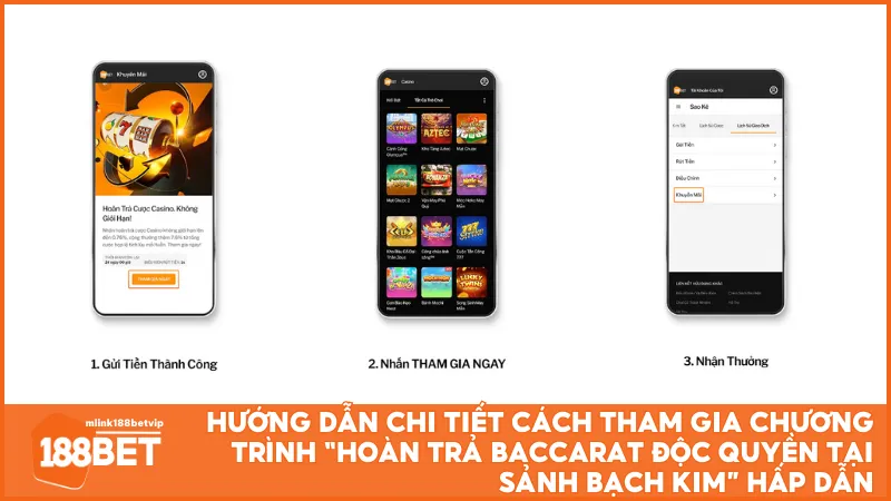 Hướng dẫn chi tiết cách tham gia chương trình “Hoàn Trả Baccarat Độc Quyền Tại Sảnh Bạch Kim” hấp dẫn