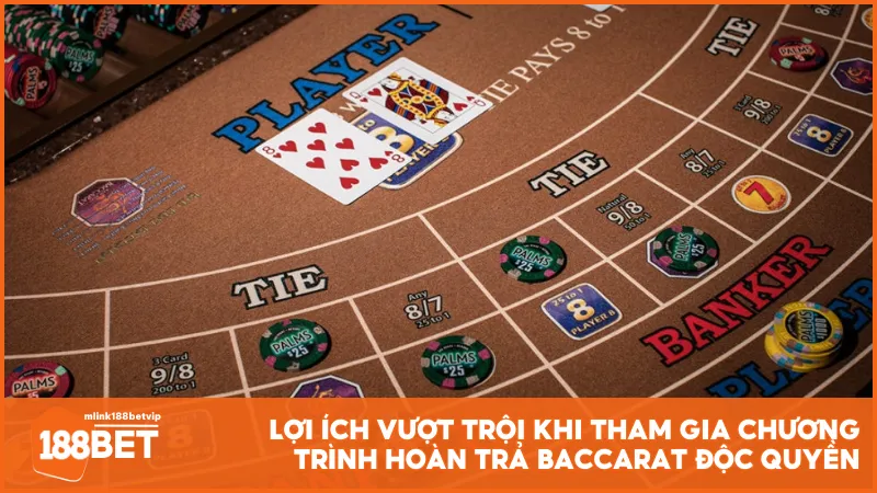 Lợi ích vượt trội khi tham gia chương trình hoàn trả Baccarat độc quyền